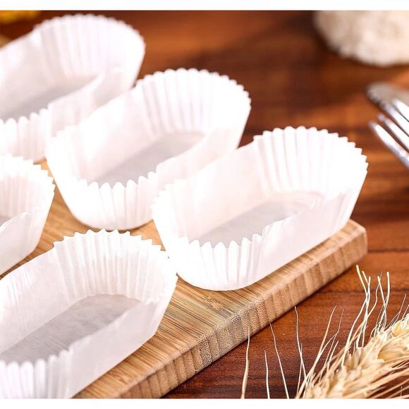 Mini Loaf Pan Liners, 1000Pcs Baking Liner for Baking Bread, Oval Cupcake Liners - Picture 12 of 12